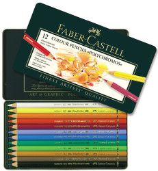 Polychromos Pencils in metal tin 12 count