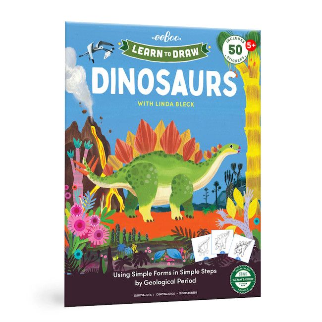 Learn to Draw Dinosaurs w/stickers