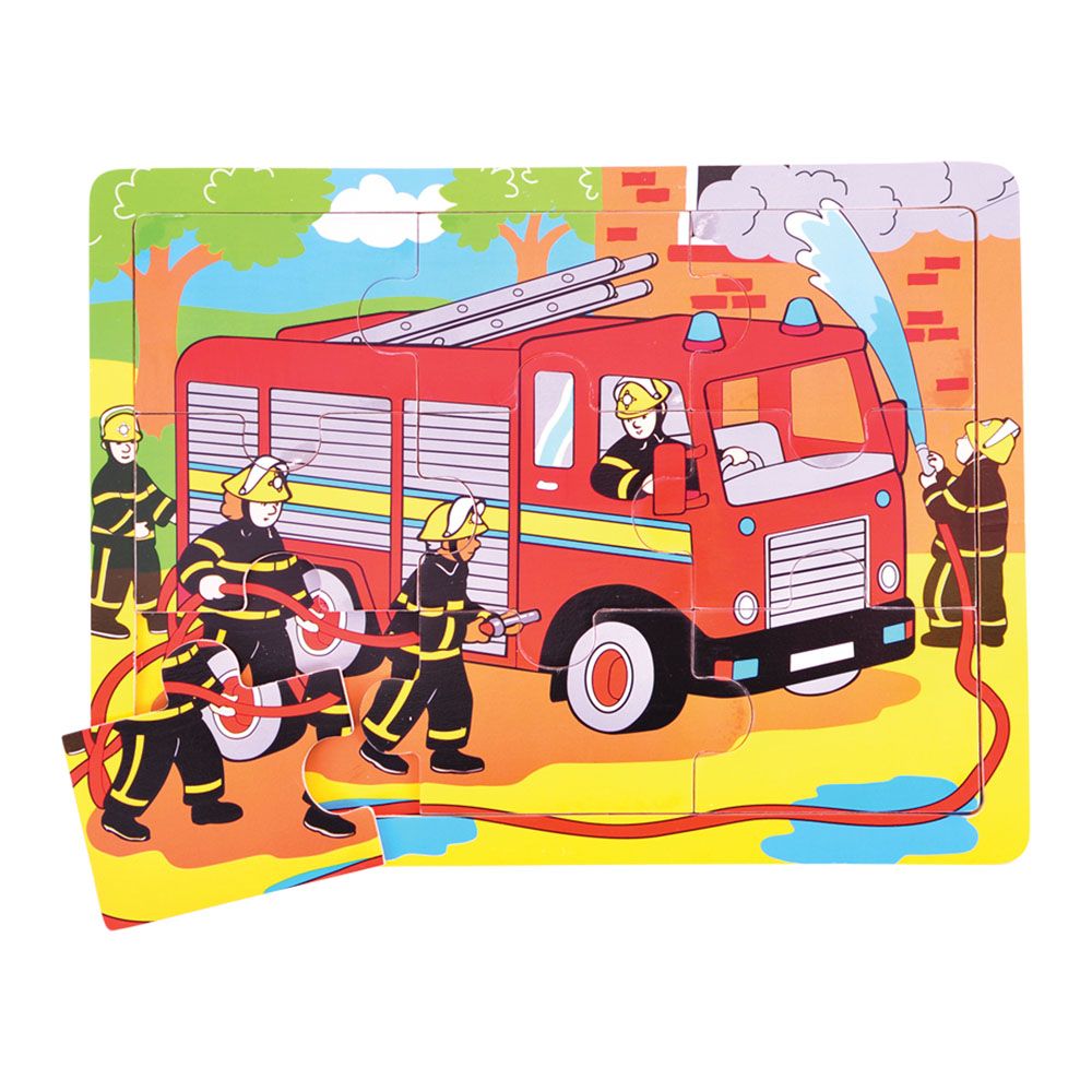 Tray Puzzle Fire Truck