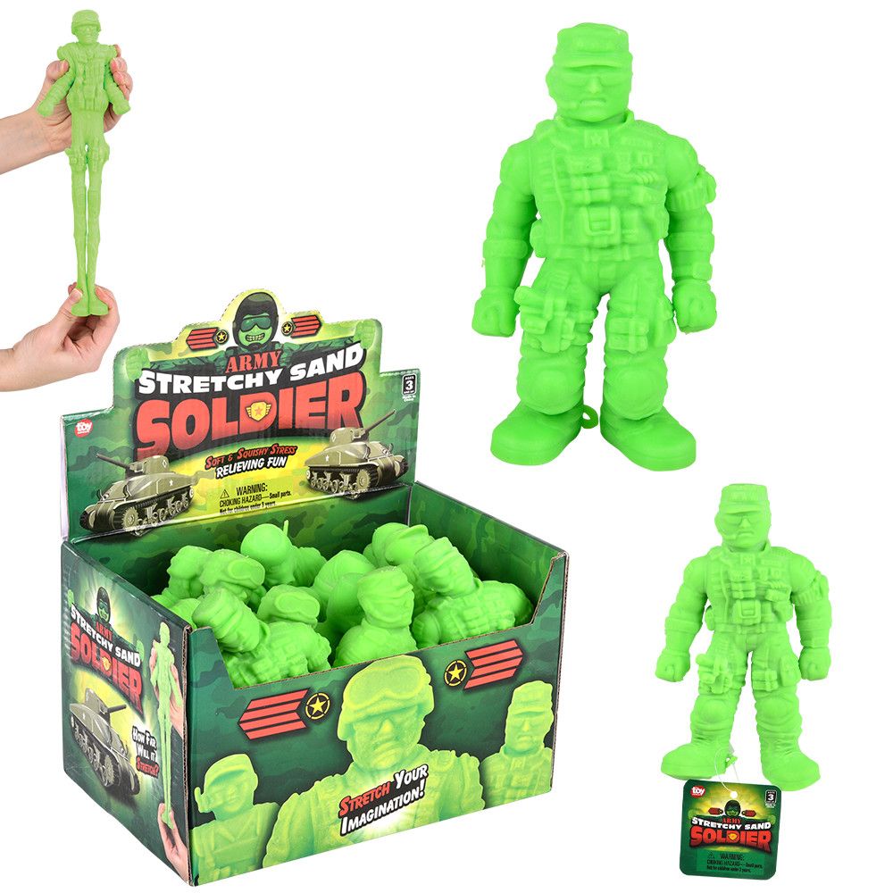 6" STRETCHY SAND TOY SOLDIER