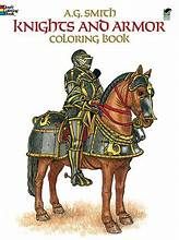 Knights and Armor Coloring Book