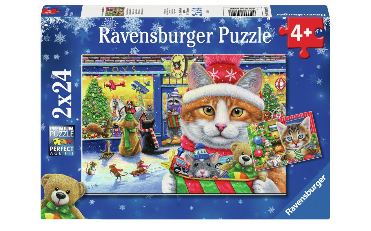 Christmas Kitties 2x 24 pc puzzle