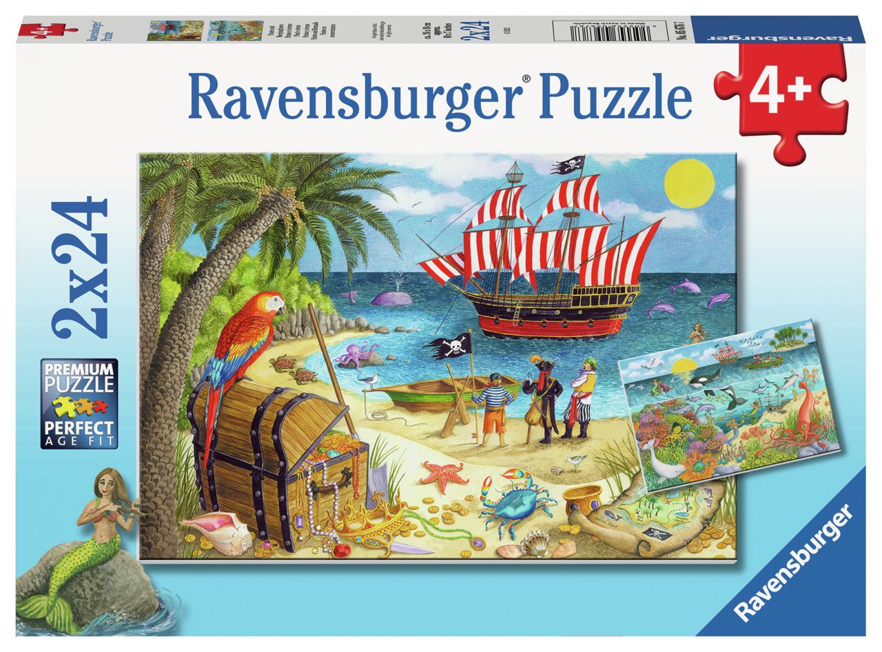 Pirates &amp; Mermaids 2x24 pc Puzzle