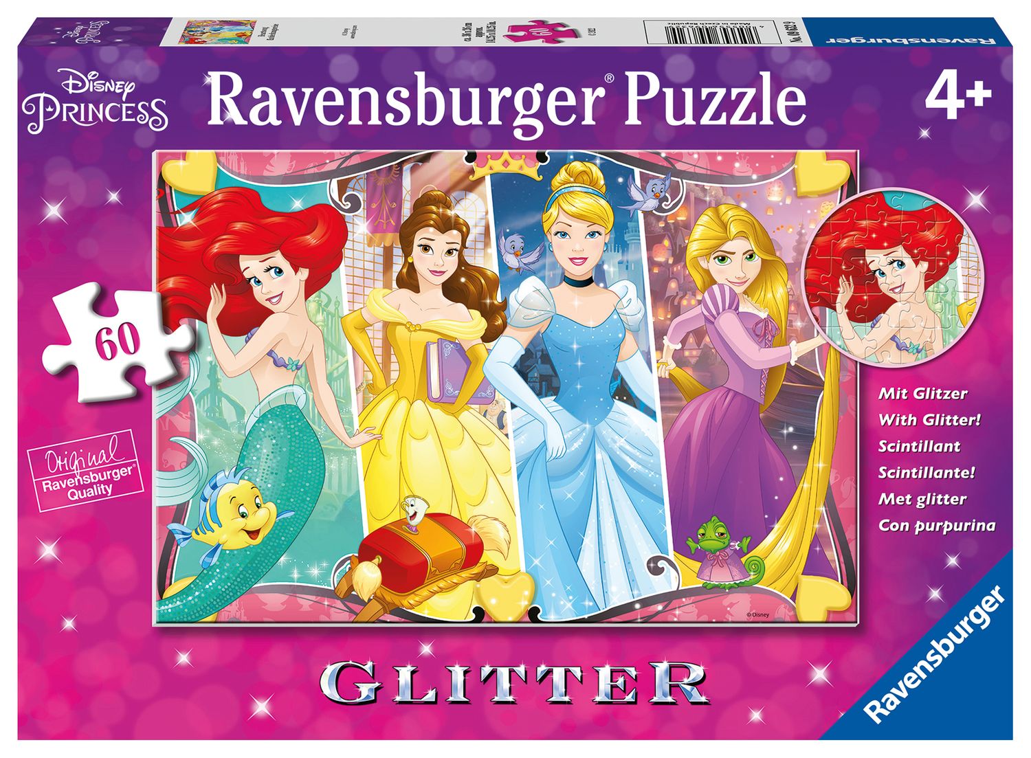 Disney Princess Heartsong Glitter 60 pc puzzle