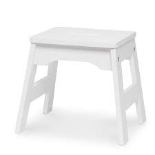 Wooden Stool (one stool): White