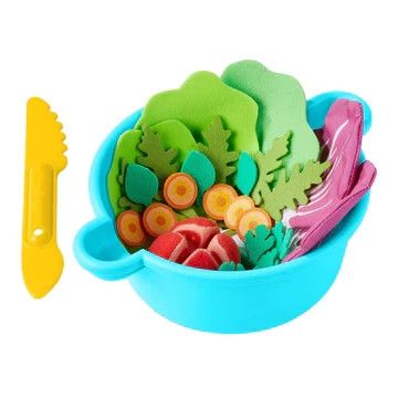 Mixed Salad Bowl with Felt Veggies