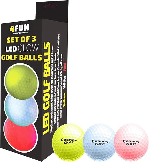 Set of 3 LED Golf Balls