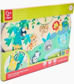 Wild Animal Peg Puzzle
