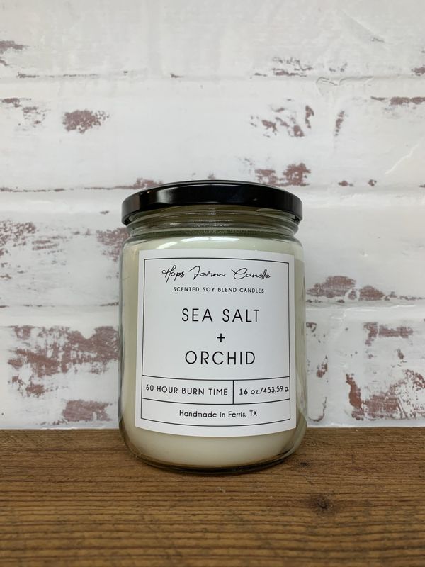 Hops Farm Candles Sea Salt + Orchid