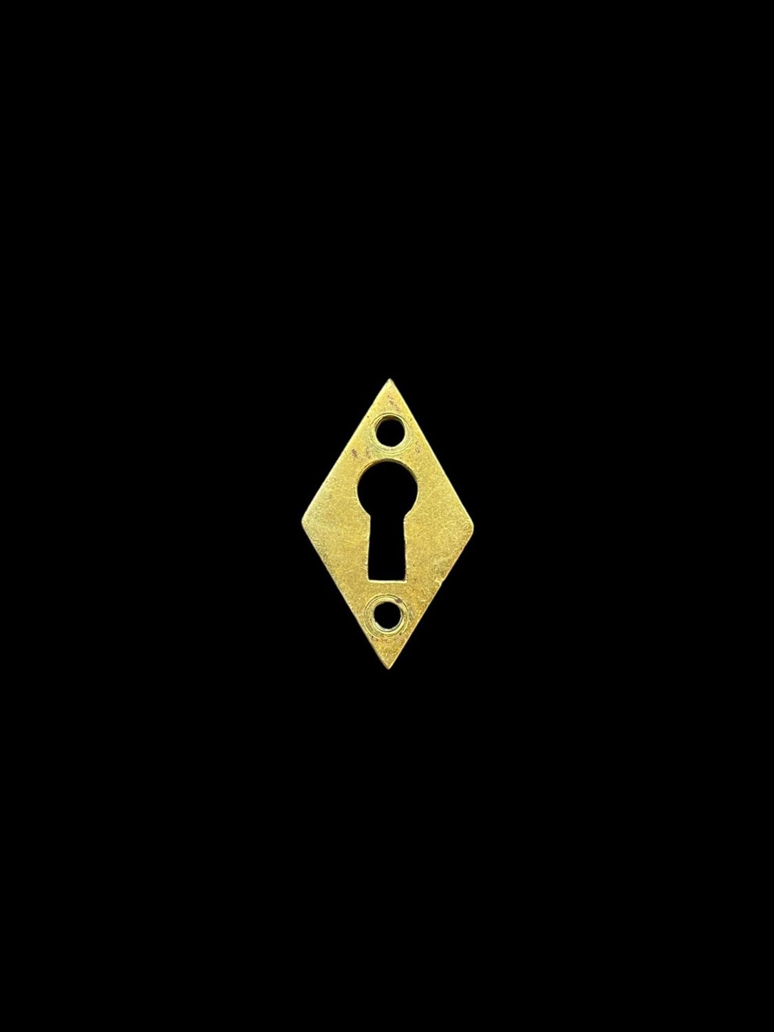Brass Diamond Shaped Escutcheon