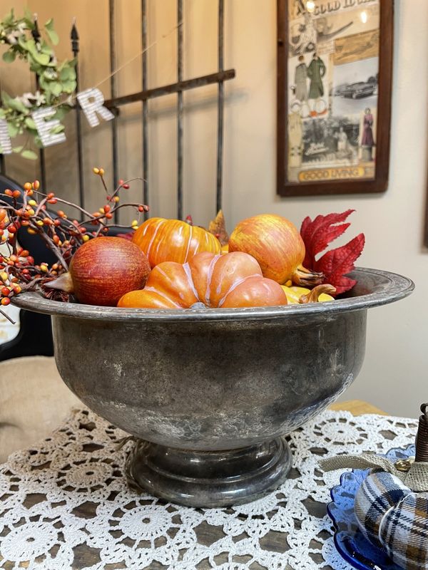 Oneida silver footed bowl