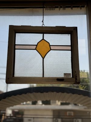 Antique European Stained Glass Window