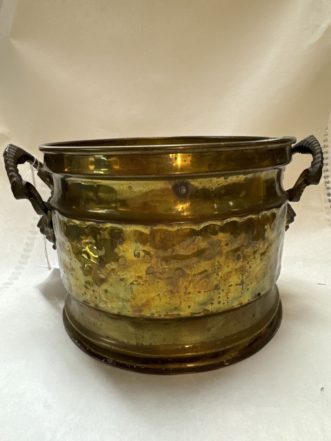 Hammered Brass Bucket
