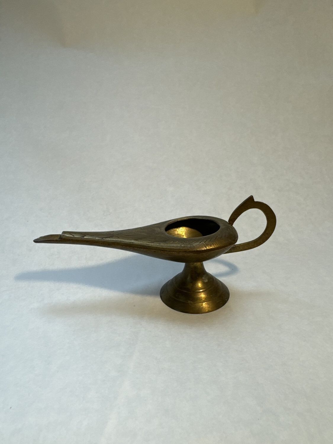 Solid Brass Geanie Lamp Incense Holder