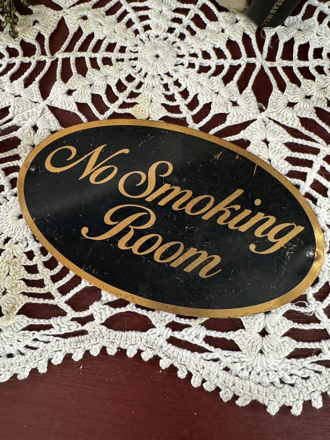 No Smoking Room Sign