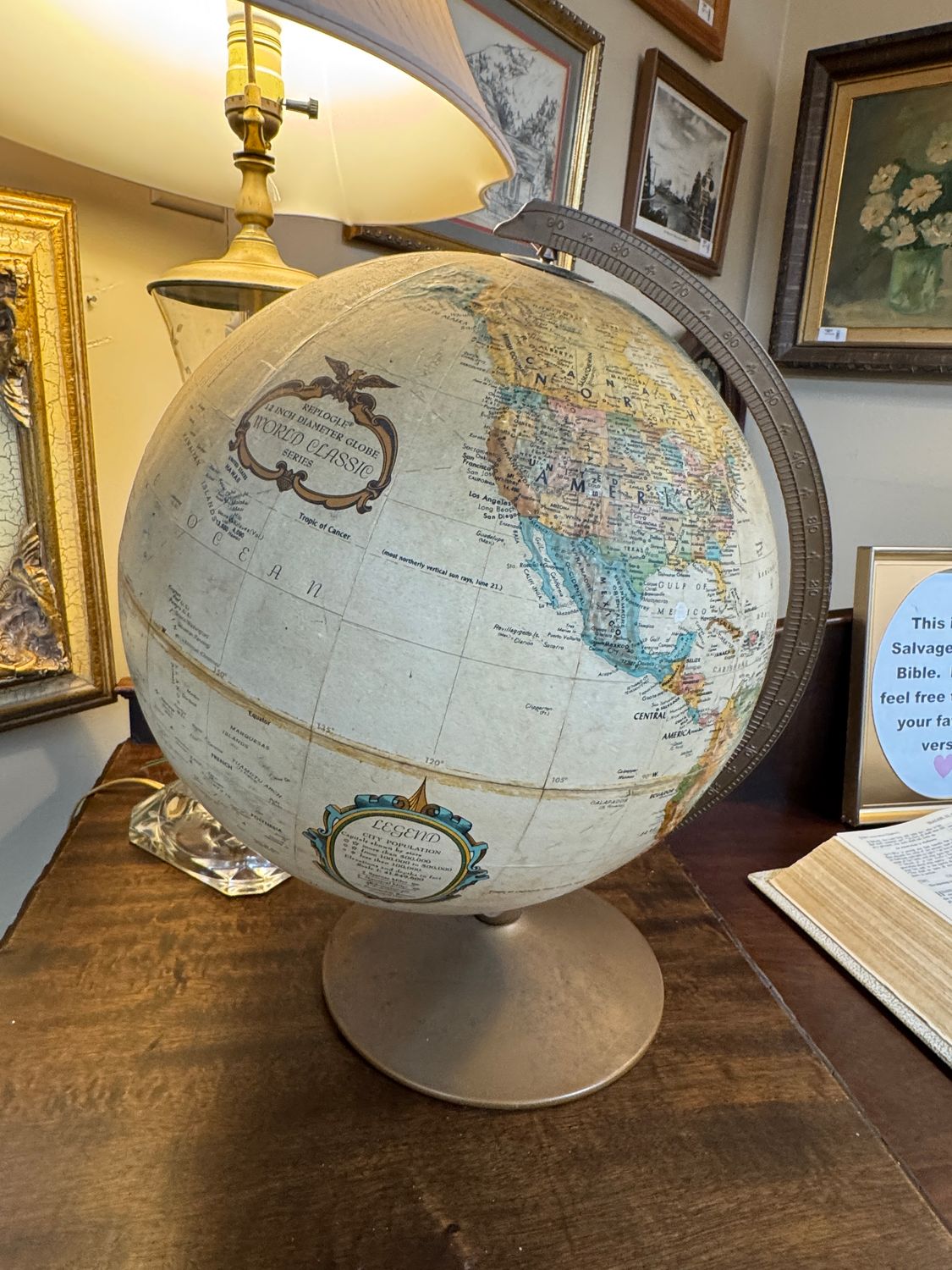 Vintage Replogle World Classic Series Globe