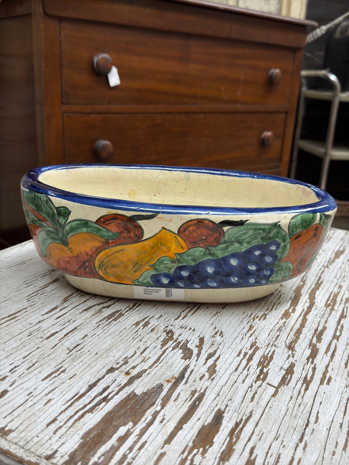 Talavera Hand Painted Oval Planter