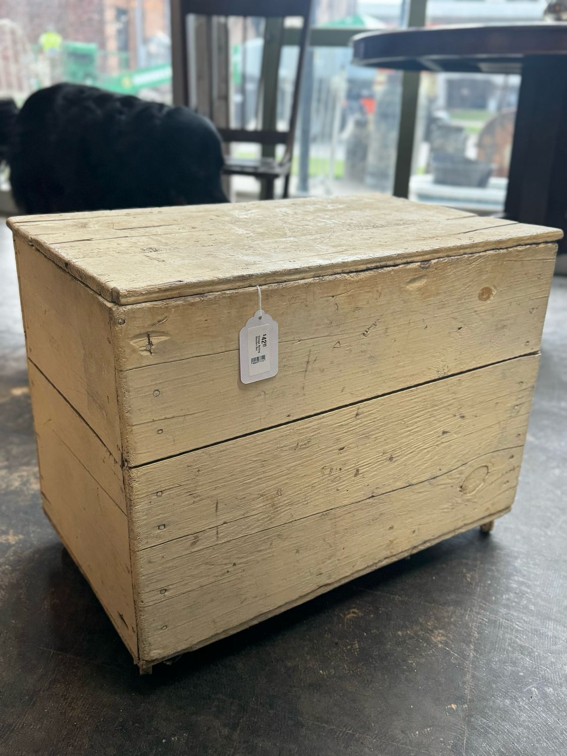 Vintage Rolling Wooden Box