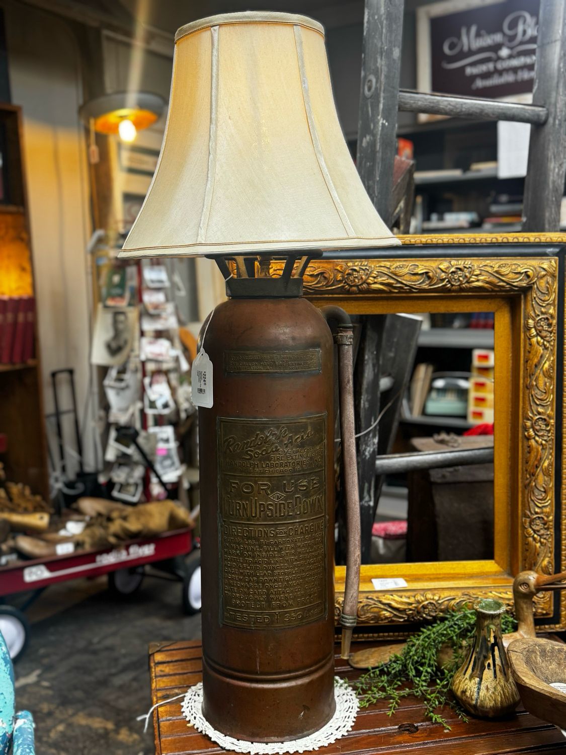 Randolph Laboratories Fire Extinguisher Lamp