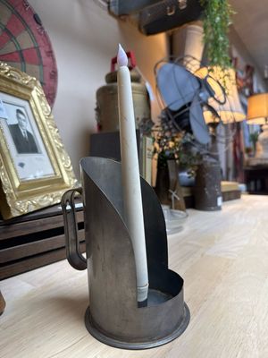 Vintage Scoop Candlestick Holder