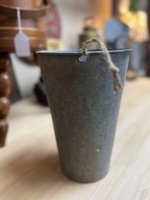 Vintage GSW Galvanized Sap Bucket