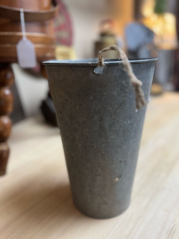 Vintage GSW Galvanized Sap Bucket