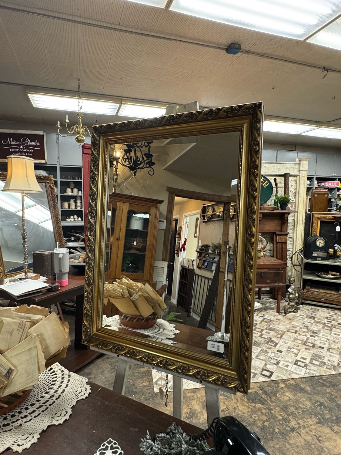 Gold Gilded Ornate Mirror