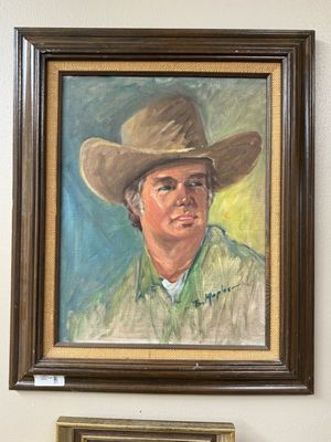 Cowboy Portrait Painting