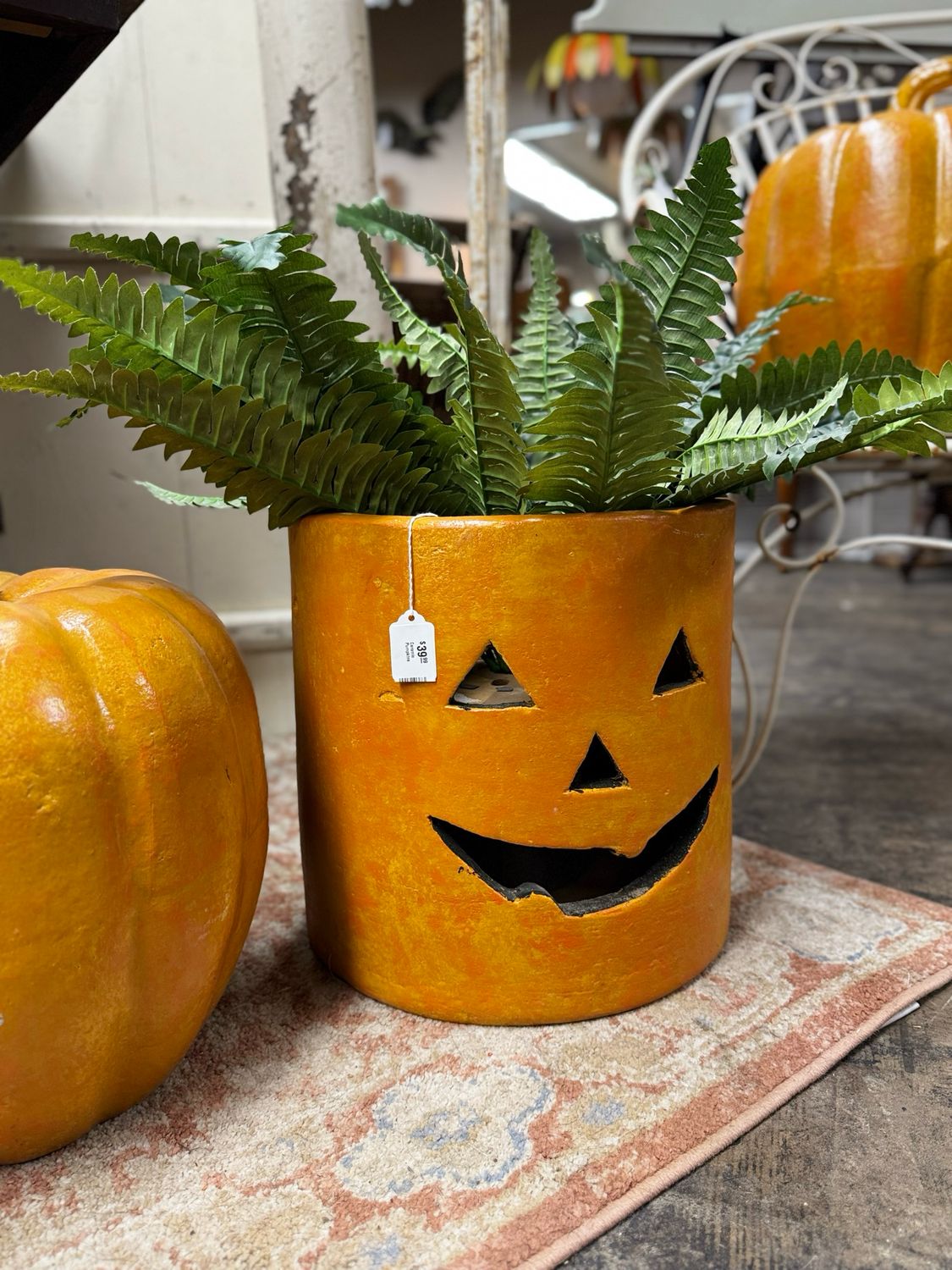 Ceramic Pumpkin Planter
