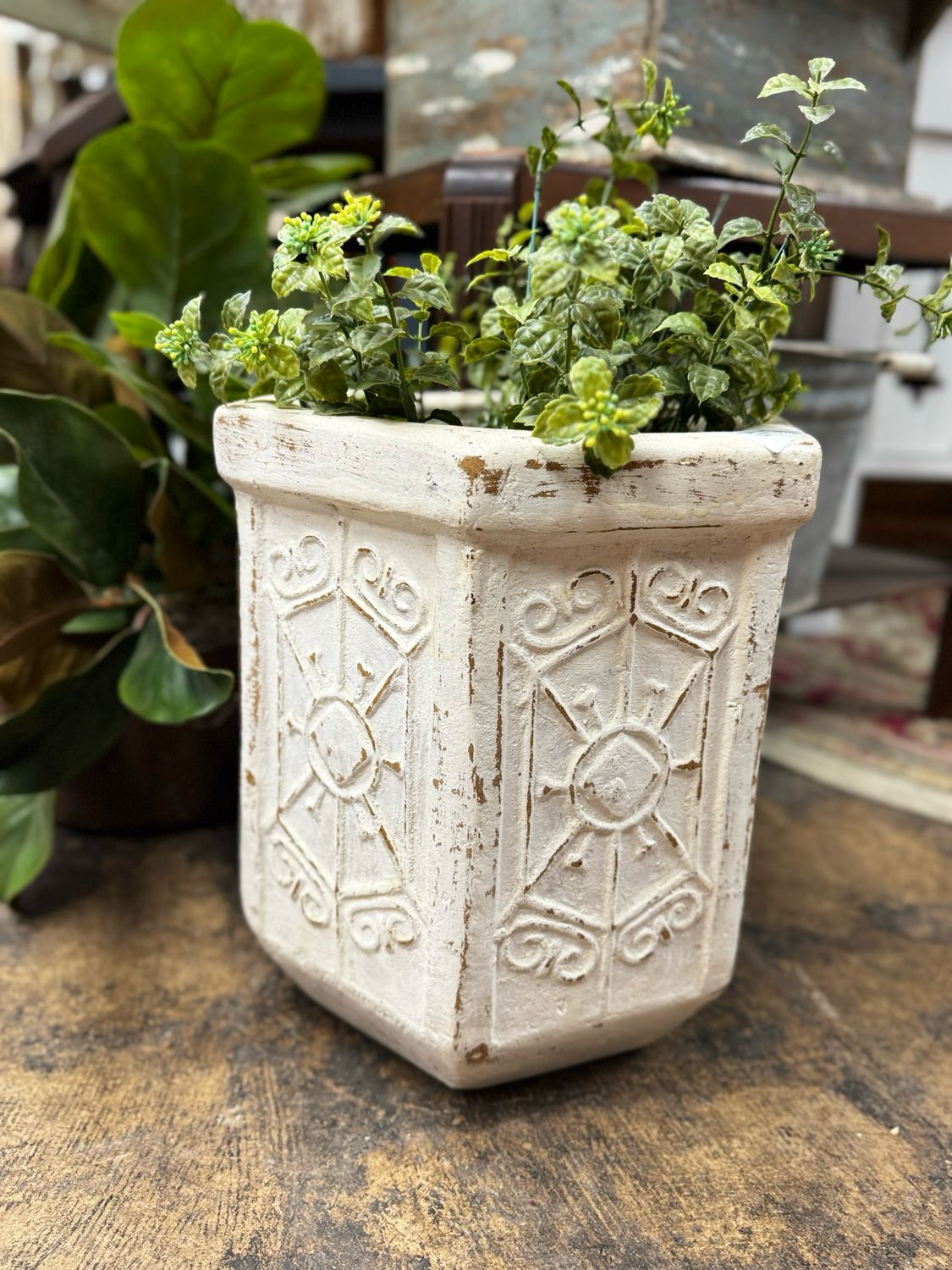 White Clay Planter