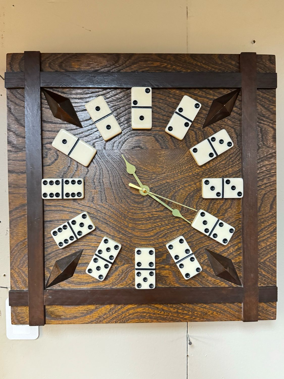 Vintage MCM Domino Clock