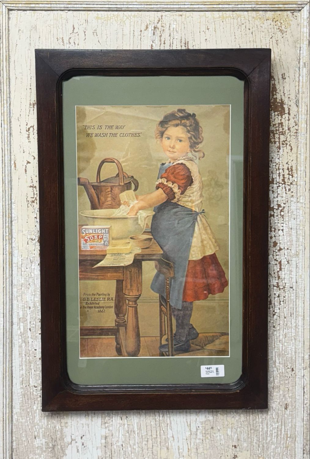 Sunlight Soap 1975 Poster in Frame
