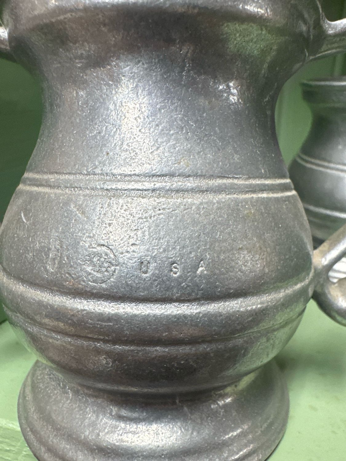 Pewter Cream &amp; Suger Set