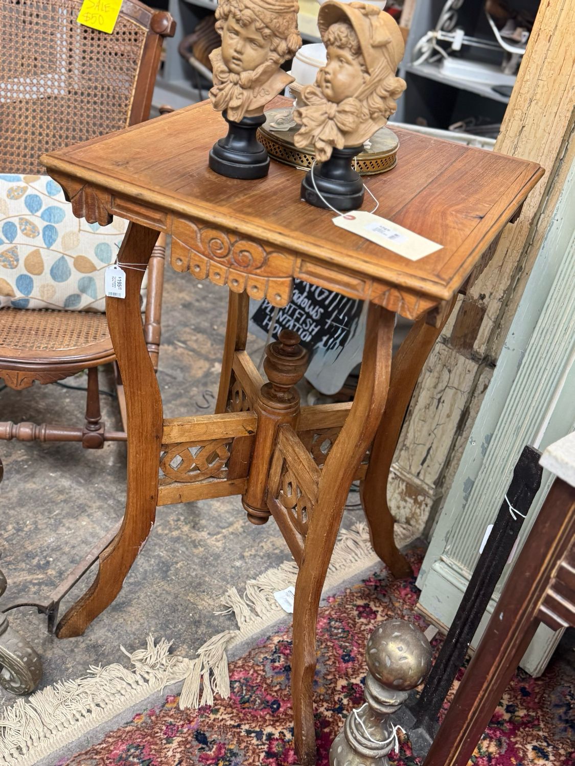 Tall Eastlake Parlor Table