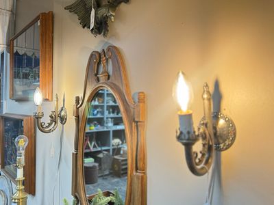 Antique Silver Sconces PAIR