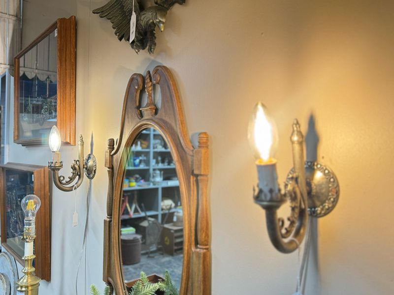 Antique Silver Sconces PAIR