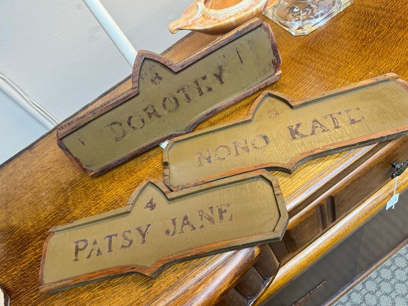 1800s Wooden Name Markers