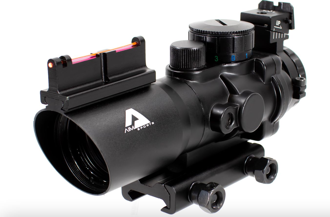ADE SCOPE 4x32 Tri Illuminated w/ Fiber Optic Sight &amp; Rails