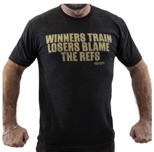 Social Crew Shirt Winners Loser, Attribute: Black, Size: M