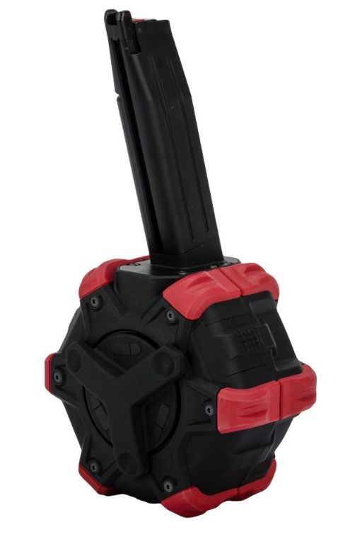 AW Custom Drum Mag GBB, Attribute: HI CAPA, Size: Red