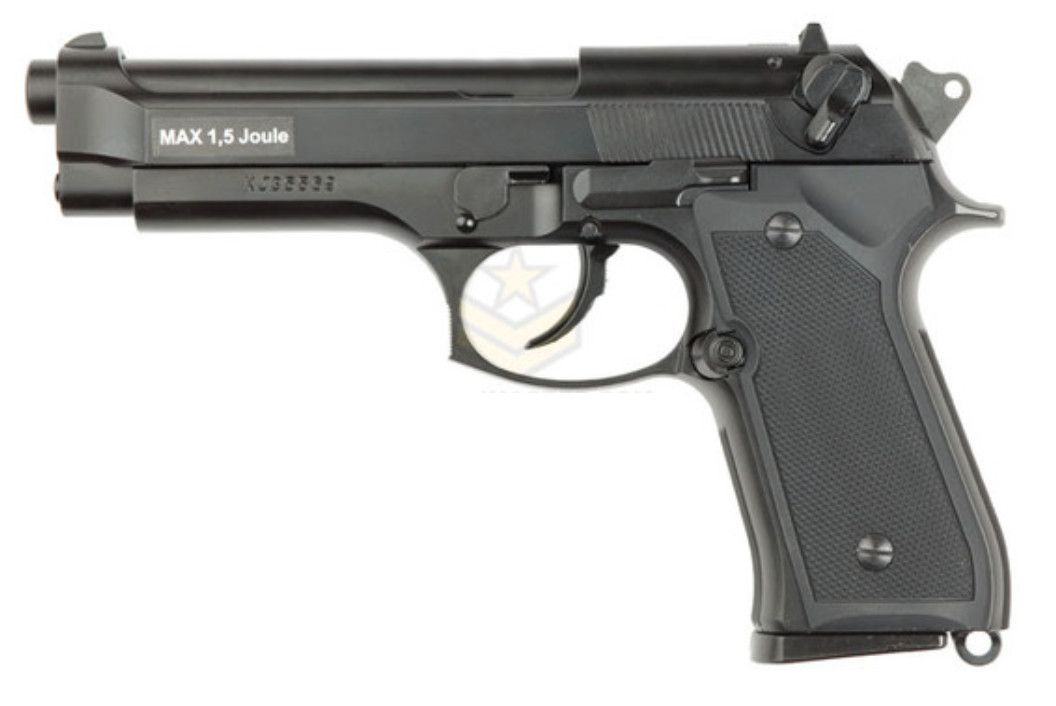 ASG M9 Heavy Weight GBB Pistol, Color: Black