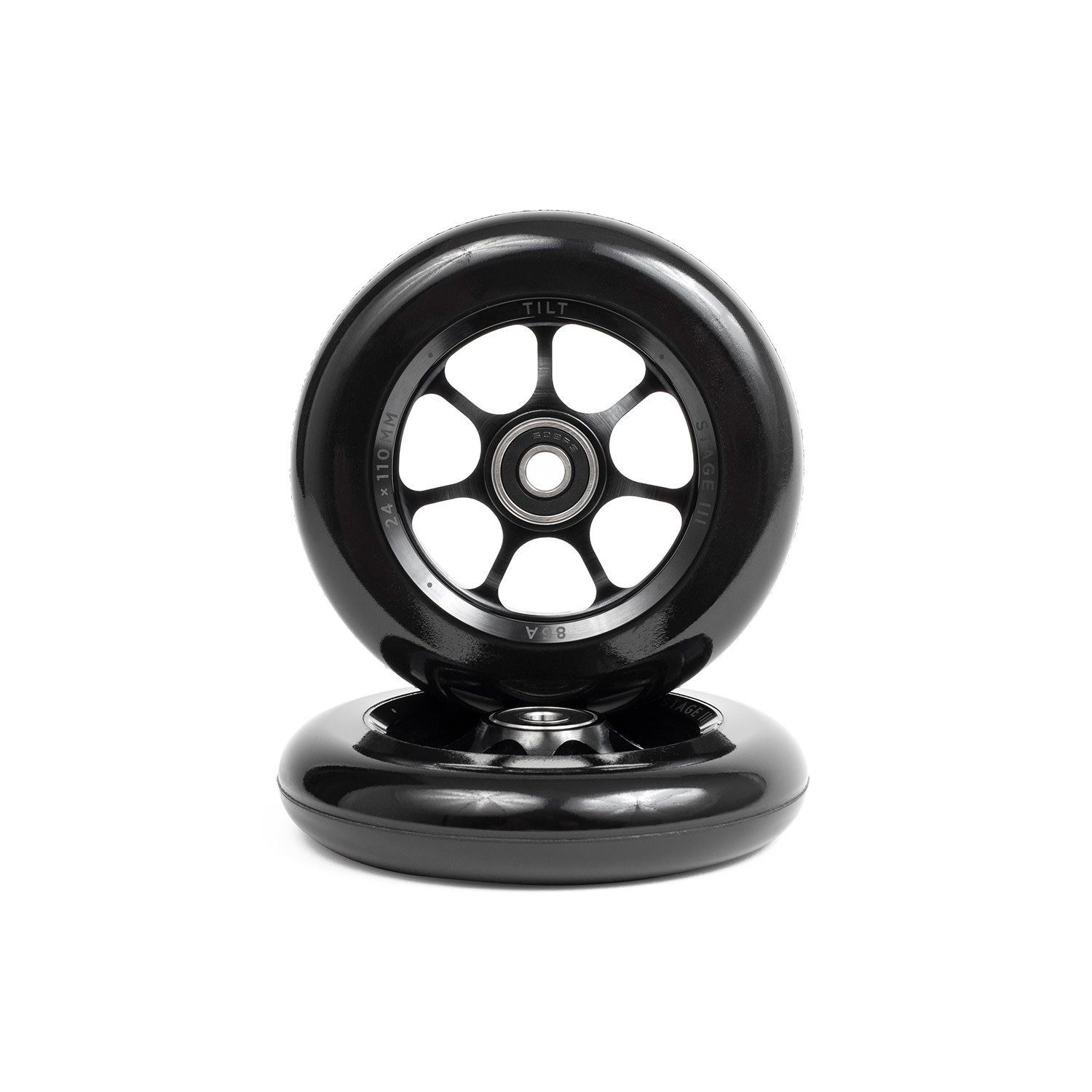 Tilt Stage III Spoked Wheels - Black 86A 30 X 120 Durare