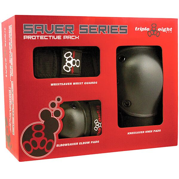 TRIPLE 8 SAVER 3/PK PADS MD knee/elbow/wrist