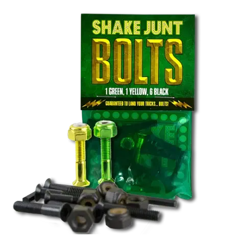 Shake Junt Bag o Bolts 1 Grn 1 Ylw 6 Blk Allen 7/8&quot;
