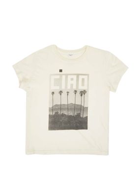 Classic Tee - Cream with Thierry Palm Ciao