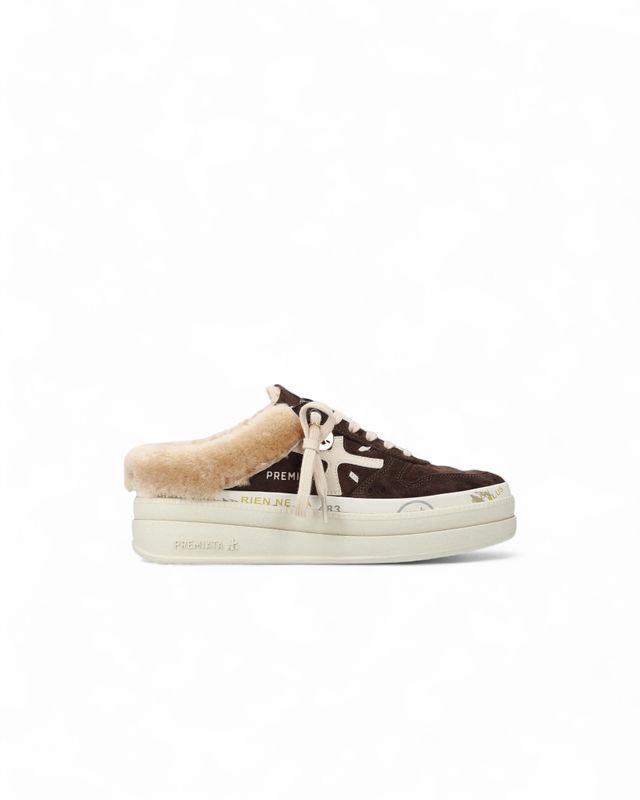 Micol Slide Sneaker - Chocolate