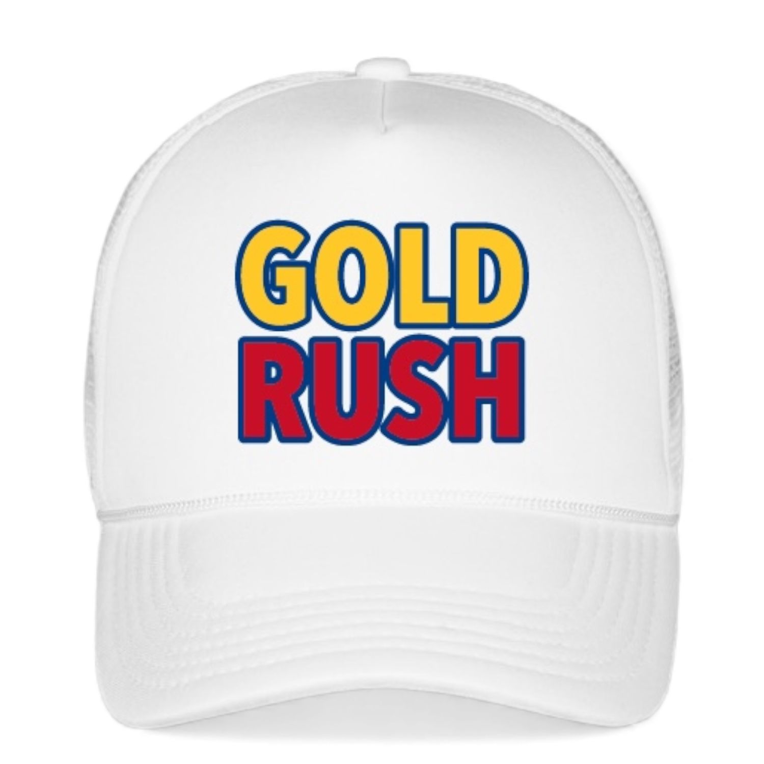 GOLD RUSH Trucker Hat - White
