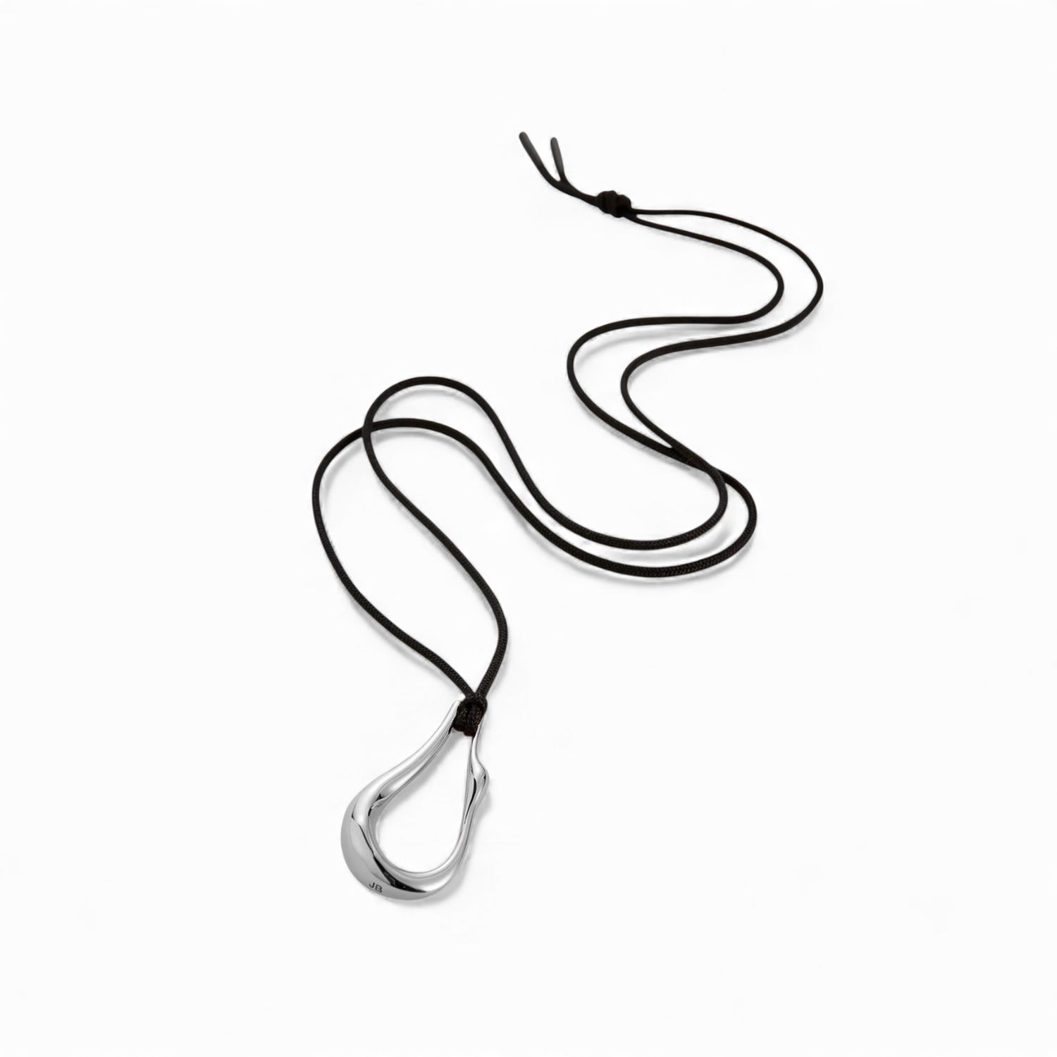 Egret Rope Necklace - Silver