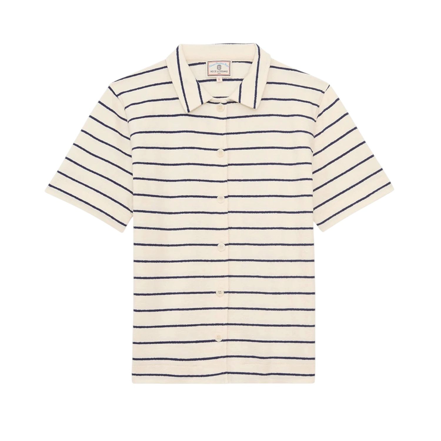 Nicia Shirt - Ecru Navy