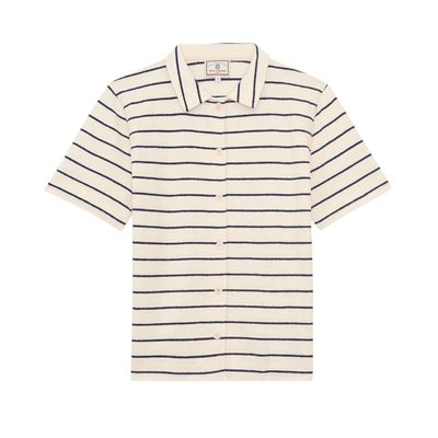 Nicia Shirt - Ecru Navy